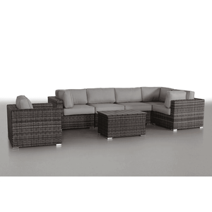 Muebles de Patio de Ratán de 7 Piezas Preensamblados para una Vida Fácil al Aire Libre - Product Image 1
