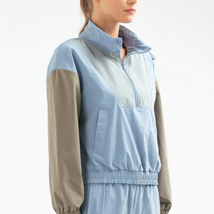 New Best Supplier High Quality Women Polyester <b>Jacket</b> Windbreaker Full <b>Zip</b> <b>up</b> High Street Fashion Windbreaker <b>Jackets</b> - Product Image 2
