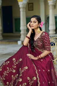 Lehenga Choli de Diseñador para Novias, Vestidos de Fiesta para Niñas, Vestidos de Boda a Bajo Precio, Lehenga Choli Indio con Dupatta 2026 para Mujeres - Product Image 1