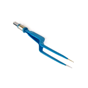 Azicon's European Bipolar Bayonet Forceps - Stainless Steel Reuse Autoclavable Neurosurgical Coagulation Bipolar Bayonet Forceps - Product Image 6