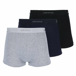 Sous-vêtements pour hommes en coton pur, personnalisables avec logo OEM/ODM, caleçons respirants, boxers pour hommes - Product Image 5
