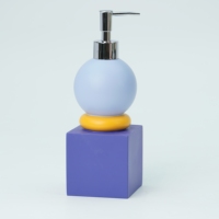 Distributeur de savon en résine mate avec pompe chromée contrastante, flacon de lotion moderne pour hôtel, maison, salle de bain, accessoire de gros, modèle AD