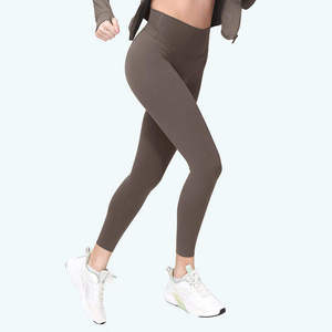 Leggings de sport respirants à taille élastique de haute qualité pour femmes, pantalons serrés sans couture, leggings de yoga - Product Image 1