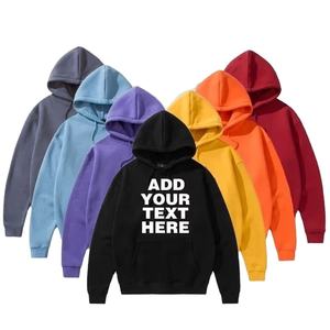 Sudadera con Capucha de Manga Larga para Hombre y Mujer, Personalizada con Logotipo, Color Sólido, Estilo Deportivo - Product Image 1