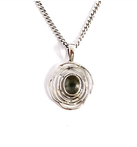Wholesale 925 <b>Sterling</b> <b>Silver</b> Labradorite Pendant Handcrafted Swirl <b>Wire</b> <b>Wire</b> Wrapped Jewelry By JAIPUR <b>SILVER</b> - Product Image 2