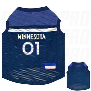 Vêtements de créateur pour animaux de compagnie en gros : T-shirt à motif uni, tenue de sport, maillot de basket pour chiens, printemps-été, logo personnalisé - Product Image 1