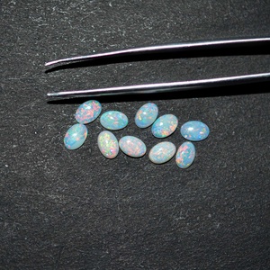 7x9mm Certified Natural Australian Opal Smooth Oval Gemstone High Luster Multi <b>Fire</b> Opal Cabochons Manufacturer At Best Dealer - Product Image 4