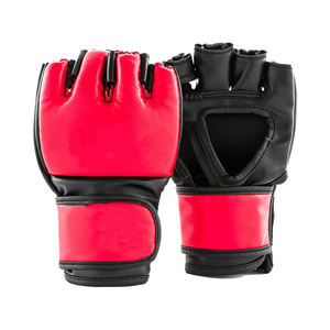 Gants de boxe et de MMA professionnels en cuir PU, logo personnalisé, fermeture étanche, antidérapants, équipement de boxe de haute qualité, fabriqués au Pakistan - Product Image 1
