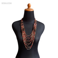 Nouveau collier de perles avec bois unique fait à la main à Bali par des artisans balinais de haute qualité