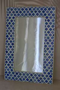 Modern Design Bone Inlay Square Pattern <b>Wall</b> Mirror Frame Resin Inlay <b>Table</b> Mirrors for Home Handmade Product - Product Image 4