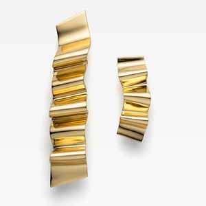 Luxury Solid Brass Wavy Cabinet Handle Modern S-Shape Kitchen Cupboard Pulls Unique Designer Drawer Hardware - Product Image 3