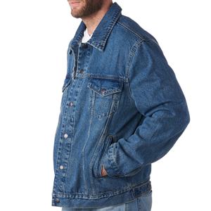 Veste en jean selvedge haut de gamme Outfitize International pour hommes, en denim brut bleu, vente en gros - Product Image 4