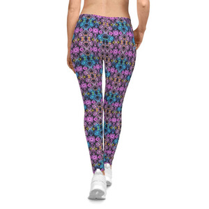 Pantalones de yoga elásticos de cintura alta con cordón, efecto piel desnuda, bolsillos y estampado paisley, para gimnasio, fitness y levantamiento de glúteos. - Product Image 4