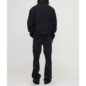 แจ็คเก็ตเดนิมผ้าฝ้ายพรีเมียม ออกแบบโลโก้ตามสั่ง รับผลิตแบบ OEM ODM เสื้อแจ็คเก็ตแฟชั่น - Product Image 4