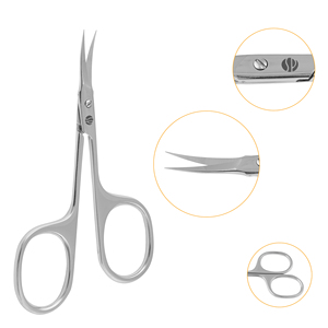 Tijeras para Cutículas Curvas de Acero Inoxidable, Ecológicas, Duraderas, con Cuchillas Afiladas, Plegables, para Manicura, Marca Stahlmann Pro, para Niños - Product Image 5