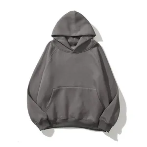 Sudadera con Capucha Extra Grande Morada con Bolsillo, Sudadera Informal de Forro Polar, Unisex, Corte Regular, Estilo Otoñal - Product Image 5
