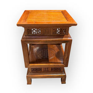 Pedestal cuadrado de palisandro, de 70 cm de tamaño. - Product Image 4