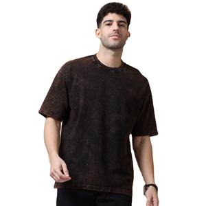 T-shirt vintage délavé à l'acide, 240 GSM, coton épais, style streetwear oversize, tee-shirt délavé, fournisseur d'usine OEM pour marque privée - Product Image 1