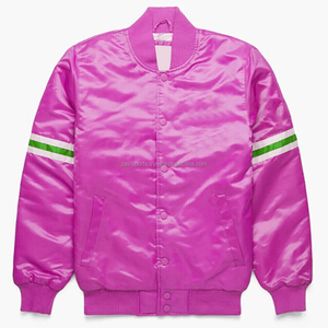 Veste de sport Zavi pour hommes en satin, veste universitaire à manches longues pour unisexe, prix de gros, vente chaude - Product Image 5