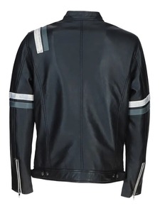 เสื้อแจ็คเก็ตหนังสีดำสำหรับผู้ชาย รุ่น Ryker - Product Image 2