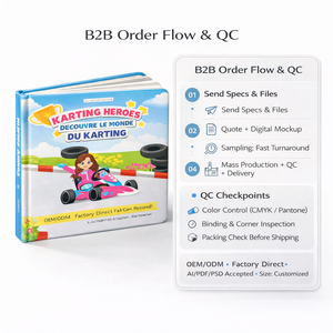 <span class=keywords><strong>Impression</strong></span> personnalisée de livres cartonnés pour enfants |   Reliure à coudre sectionnée, couverture <span class=keywords><strong>rigide</strong></span>, coins arrondis |   Usine OEM/ODM |   Échantillonnage rapide - Product Image 3