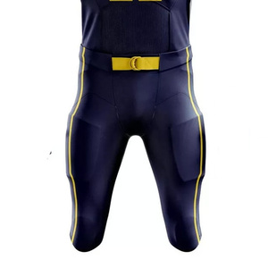 Ensemble d'uniformes de football américain sublimés avec des couleurs résistantes à la décoloration et un tissu de qualité supérieure Uniforme de football américain personnalisé - Product Image 5