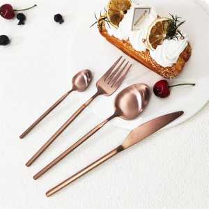 Ensemble de couverts de cuisine en métal martelé, nouveau design, couleur argent, design moderne, en acier inoxydable, pour la cuisine, les repas et les événements - Product Image 3