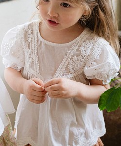 Camisa de Algodón 100% para Niñas, Estilo Vintage, Lisa, de Manga Larga, con Aberturas, para Otoño - Product Image 3