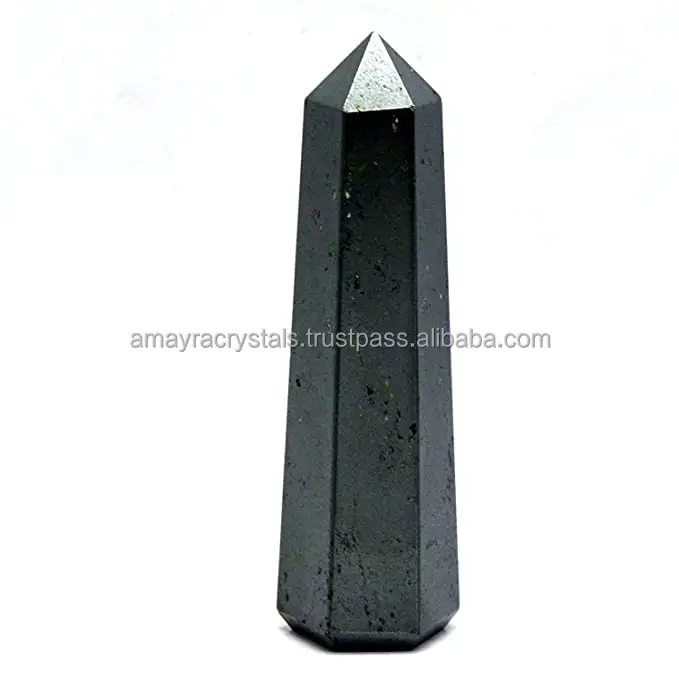 Cristalli di pietre preziose fatti a mano guarigione naturale tormalina nera obelisco torre obelisco produttori da esportazioni di cristalli Amayra