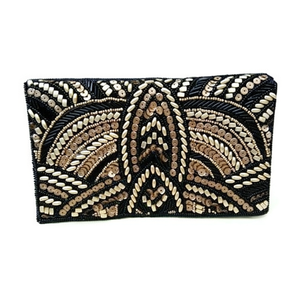 Indian Traditional Luxury Handbag Multicolor <b>Crystal</b> Glass <b>Beaded</b> Durable Artisan Craft Premium Baguette Fashion Accessories - Product Image 2