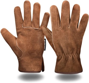 High Quality Cowhide Split Leather Anti-Slip Elastic Cuff Safety Driving <b>Gloves</b> Soft Comfortable Hand Protection for Drivers - Product Image 1