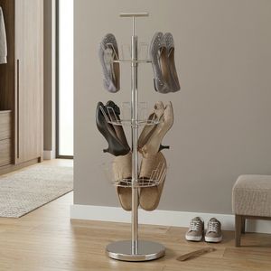 Venta al por mayor de diseño moderno para el hogar, estante organizador, almacenamiento de zapatos, muebles, almacenamiento de metal de fabricante de Taiwán a la venta - Product Image 1