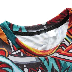 เสื้อแรชการ์ดแขนสั้นผู้ชาย ผลิตตามสั่ง พิมพ์ลายแบบซับลิเมชั่น ผ้าโพลีเอสเตอร์ 100% ระบายอากาศได้ดี แห้งเร็ว - Product Image 4