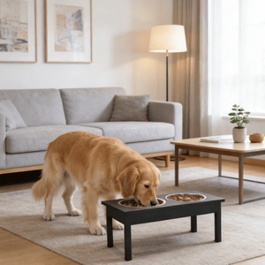 Mobiletto Contenitore con Ciotole e Distributore di Cibo per Animali Domestici - Comodo e Pratico per i Tuoi Amici Pelosi - Product Image 1