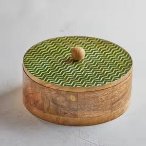 Caja de Madera de Estilo Clásico para Chapati, Contenedor de Almacenamiento para Roti - Product Image 3