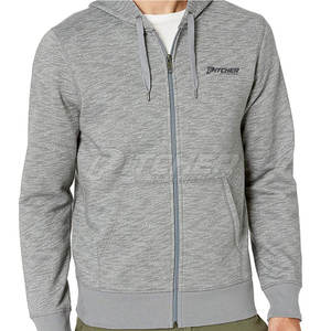 Sudaderas con capucha y cremallera Fashion Street para hombre con diseño de hombros caídos personalizado, bolsillos frontales y estilo moderno y relajado. - Product Image 2