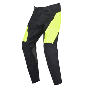 Pantalon de moto noir et orange pour homme avec protection des genoux, toutes saisons, respirant, en polyester et coton, manches longues, numérique - Product Image 4
