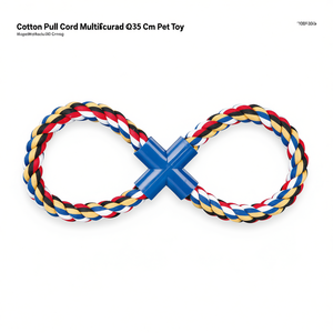 Cordon en coton multicolore 35 cm Jouet pour animaux de compagnie - Product Image 3
