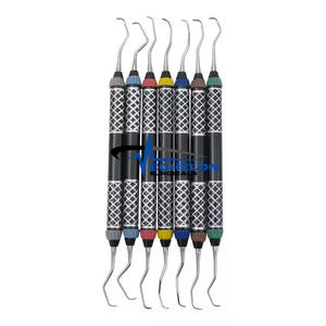 Juego de Curetas Dentales Gracey de 7 Piezas, Instrumentos Quirúrgicos Dentales Periodontales, Instrumentos para Raspado y Planificación Radicular - Product Image 3