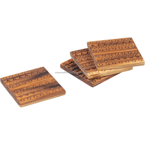 Elegante Juego de Posavasos de Resina con Diseño de Flujo de Río, Decoración de Mesa, Almohadillas para Bebidas, Tapetes de Escritorio Hexagonales, Cuadrados y Redondos - Product Image 5