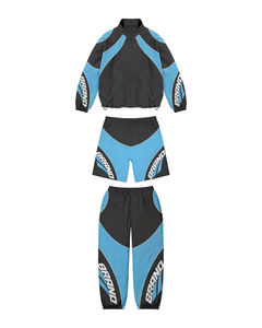 Custom Kids Tracksuit Set Color Blocking Sporty <b>Jacket</b> Joggers Full Sleeve Zipper <b>Fly</b> Breathable Polyester Autumn Wear - Product Image 5