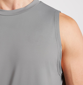 Débardeurs Homme Personnalisés en Spandex et Polyester avec Logo Brodé – Respirants, Tricotés, Sans Manches, Idéaux pour l'Entraînement en Extérieur et la Salle de Sport - Product Image 4