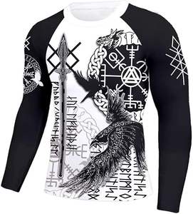 Camiseta de Manga Larga para Hombre, de Secado Rápido y Cómoda, en Color Sólido, para Fitness - Product Image 5