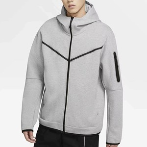 Sudaderas Casuales de Invierno para Hombre, 100% Algodón, Transpirables, con Bolsillos, Estilo Urbano, OEM, ODM, Logotipo Personalizado en la Parte Delantera - Product Image 1