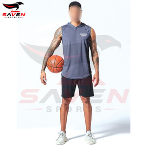 For Wholesale Rate Best Material 3-Pack <b>Sleeveless</b> Gym Hoodie For <b>Men</b> Workout Shirts Muscle Hooded Tank Tops Athletic Apparel - Product Image 2
