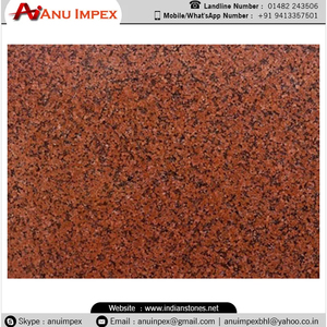 Pierre de granit rouge classique pour comptoirs, revêtements de sol, espaces extérieurs et applications décoratives de construction - Product Image 6