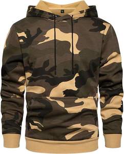 เสื้อฮู้ดซิปพิมพ์ลายพรางแบบสตรีทแวร์หนานุ่มพิเศษสำหรับผู้ชาย พร้อมโลโก้สั่งทำได้ - Product Image 1