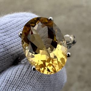 Genuine IGI Certified Citrine Oval Cut Art Deco <b>Ring</b> Gemstone November Birthstone 925 Sterling Silver <b>Dainty</b> Jewelry Gift for - Product Image 6