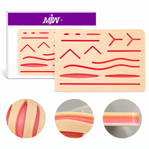 Coussin de suture en silicone médical réutilisable et autoclavable, modèle d'entraînement aux plaies, simulateur de pratique chirurgicale manuelle - Product Image 2