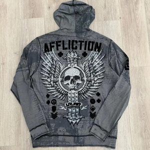 เสื้อฮู้ดดี้โอเวอร์ไซส์ปักลายสไตล์ฮาราจูกุสำหรับผู้ชาย ยี่ห้อ Affliction รุ่นปี 2000s สำหรับฤดูหนาว - Product Image 5